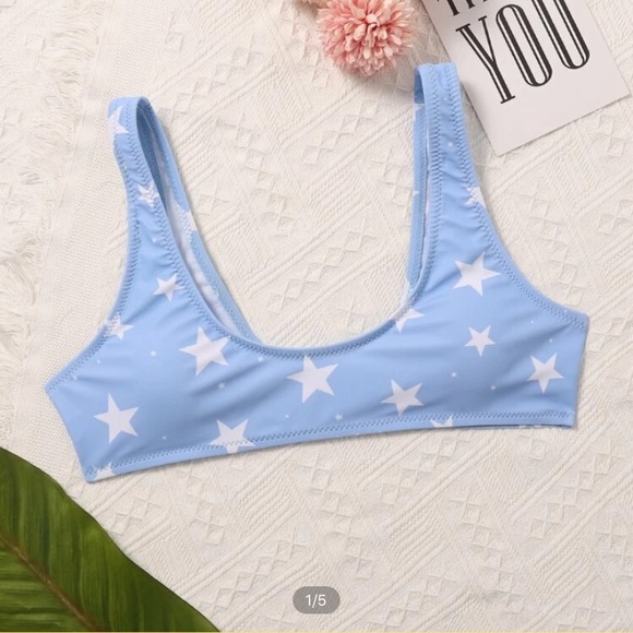 SHEIN Other - blue star bikini top
